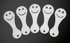 5 x Einkaufswagenchip Smile