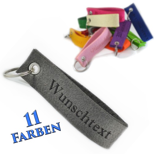 Schlüsselanhänger filz mit - filz,