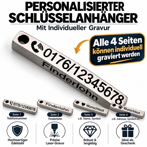 Schlüsselanhänger mit gravur - schlüsselanhänger,