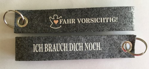 Schlüsselanhänger aus filz - aus,